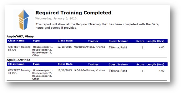 updated reports with guest trainer field