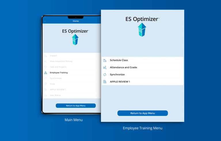 ES Optimizer Mobile App Screens